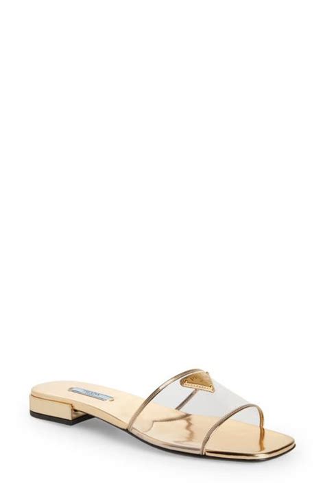 ciabatte pelo prada|Prada Ciabatte Clear Slide Sandal .